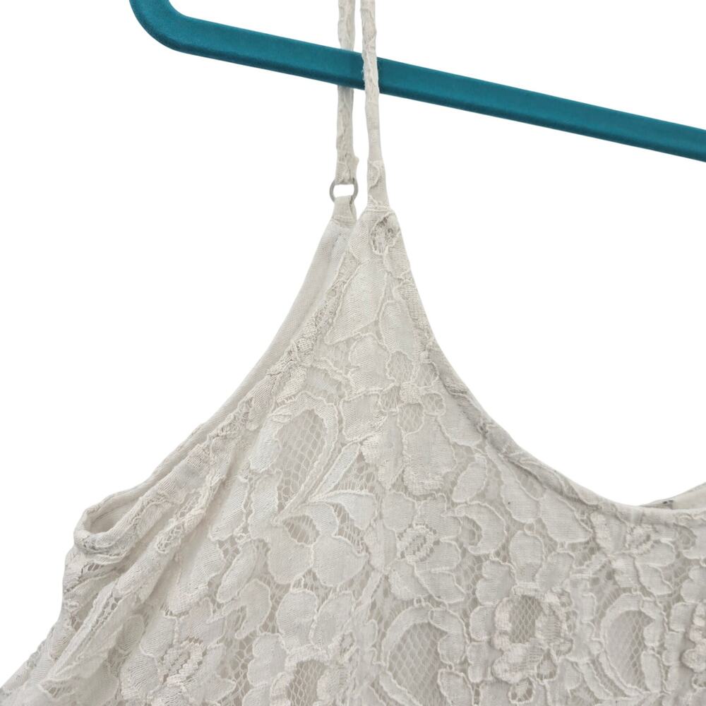 Arden B Women Y2K Boho Coastal Cowgirl Festival Romantic Lace Scalloped Hem L - Picture 3 of 9